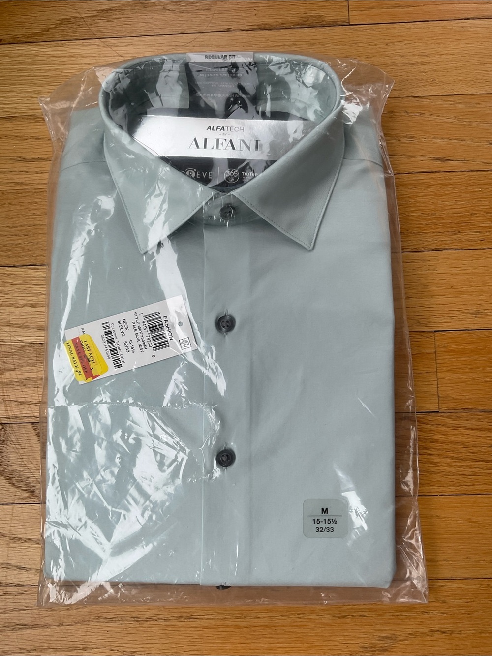 Alfani Men’s Mint Green Dress Shirt